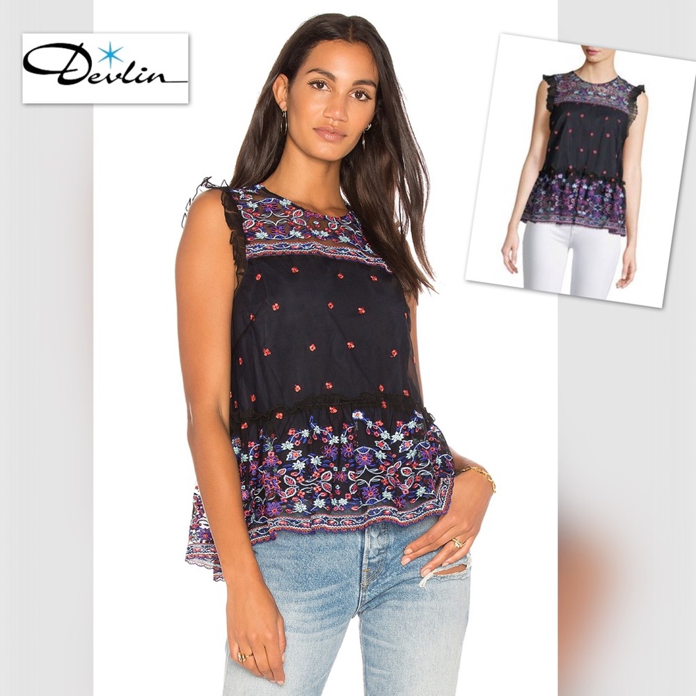 Devlin - Marcy Embroidered Tank